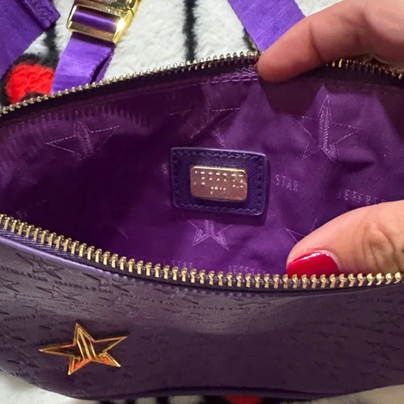 Jeffree Star Purple Crossbody Bag with Star Accent - Picture 3 of 7